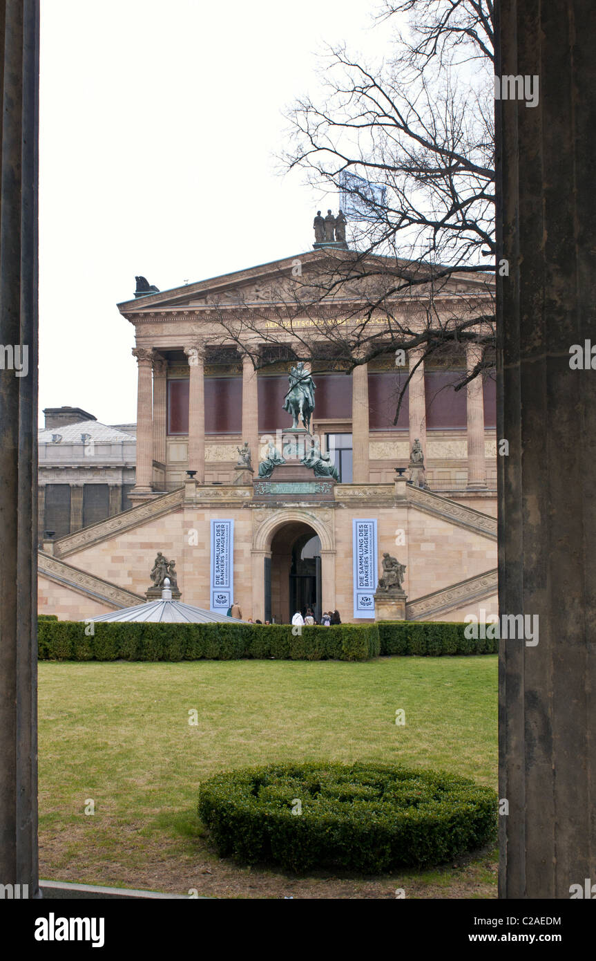 Museumsinsel Berlin, Alte Nationalgalerie, National gallery Stock Photo
