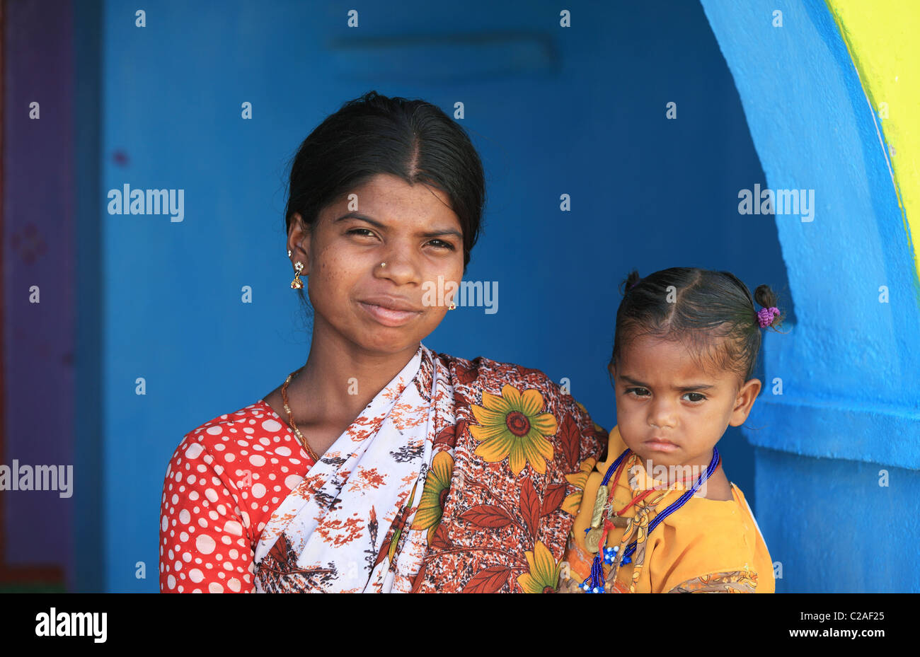 South indian village mother hi-res stock photography and images - Alamy
