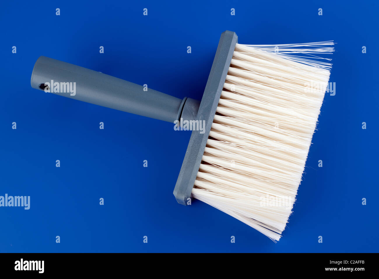 Nylon blue handled wallpaper paste brush Stock Photo Alamy