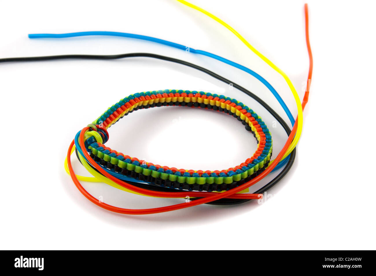 braided bracelet Stock Photo