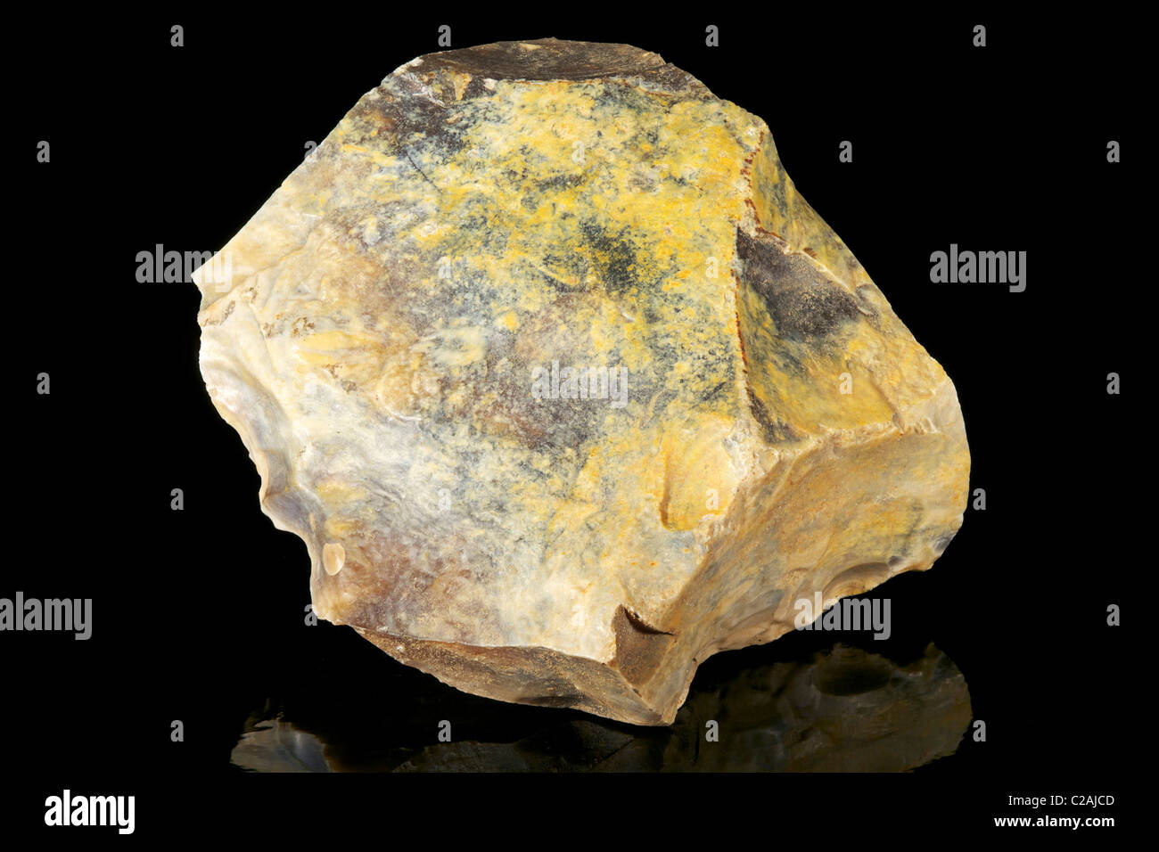 Flint (Biochemical Sedimentary Rock), Poland Stock Photo