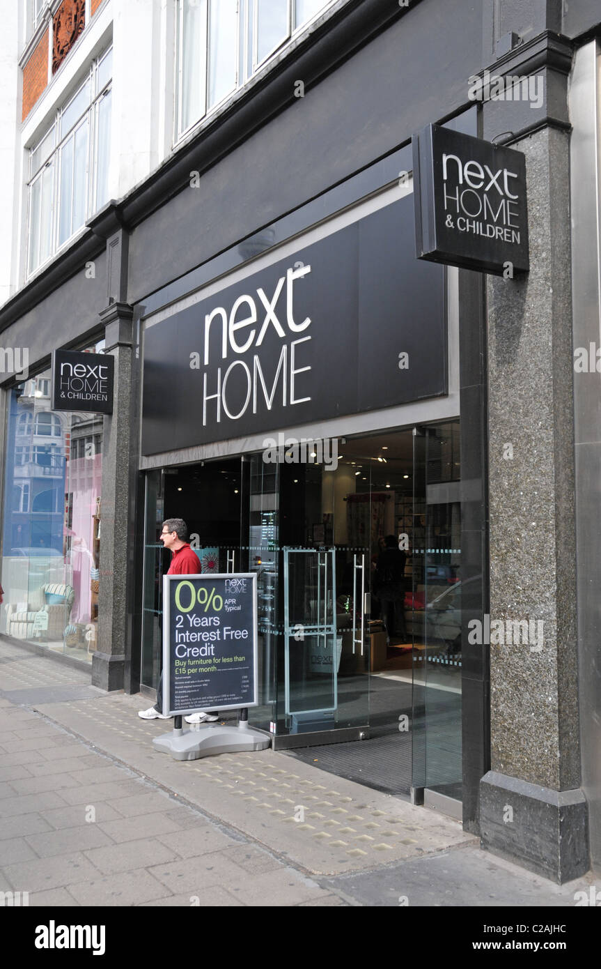 Next Home store logo shop sign furnishings fabrics rooms decoration