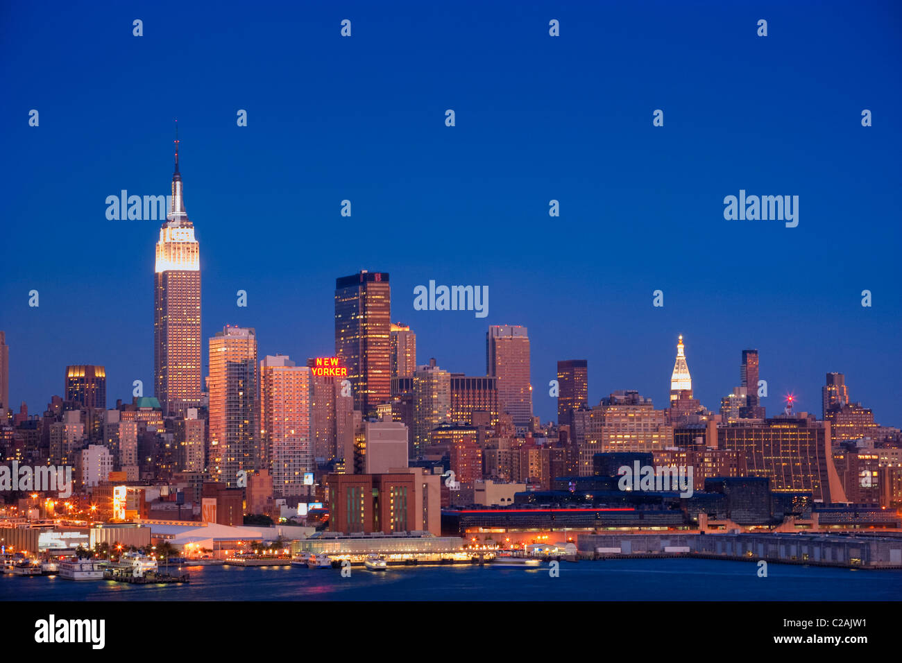 Empire State Building in the Midtown skyline, New York Stock Photo