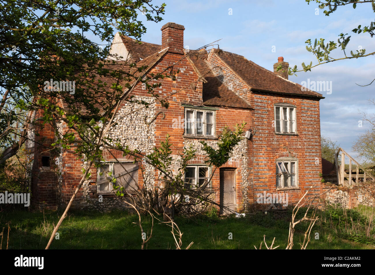 An abandoned Farmhouse in the rural area of Wheeler End, Buckinghamshire. Stock Photo