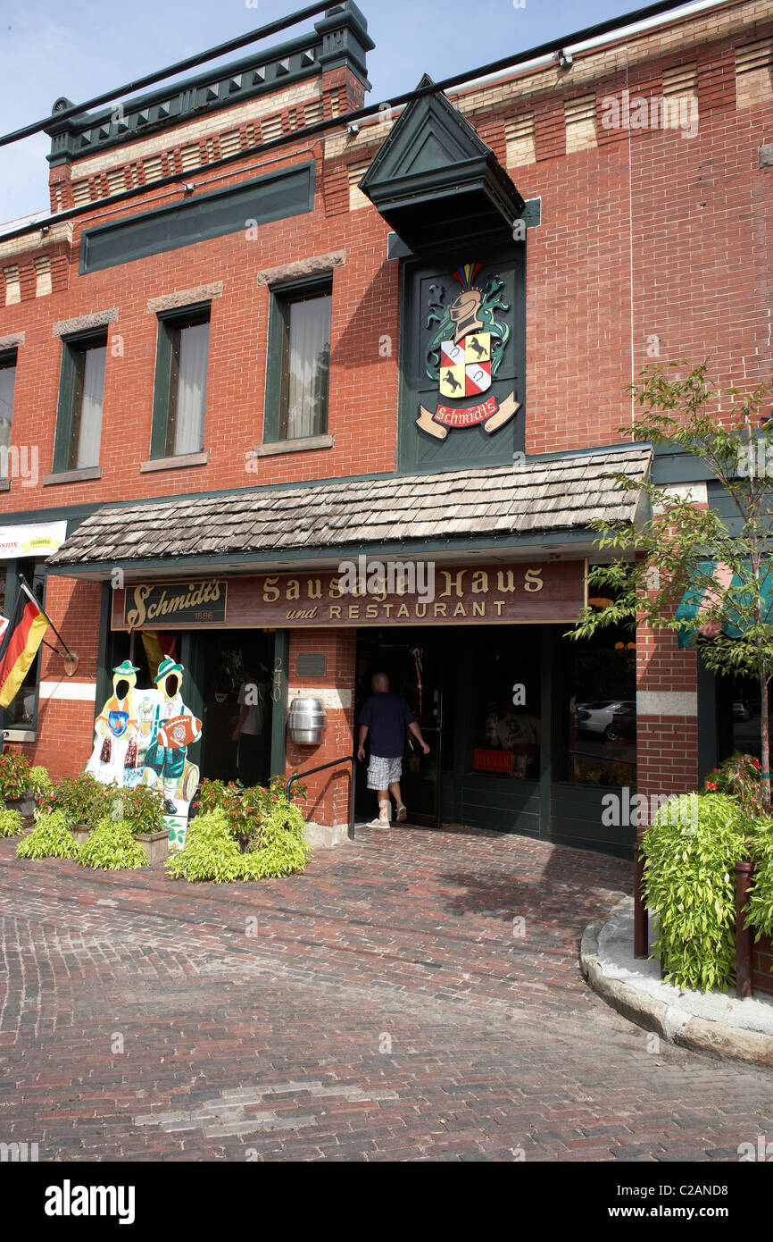 Schmidt's restaurant and sausage haus Columbus Ohio Stock Photo