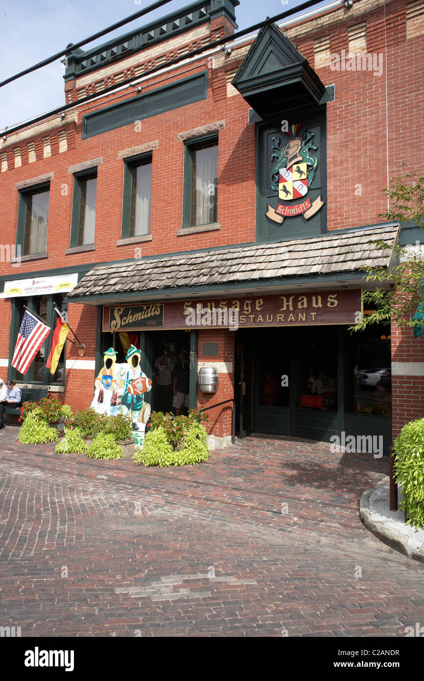 Schmidt's restaurant and sausage haus Columbus Ohio Stock Photo