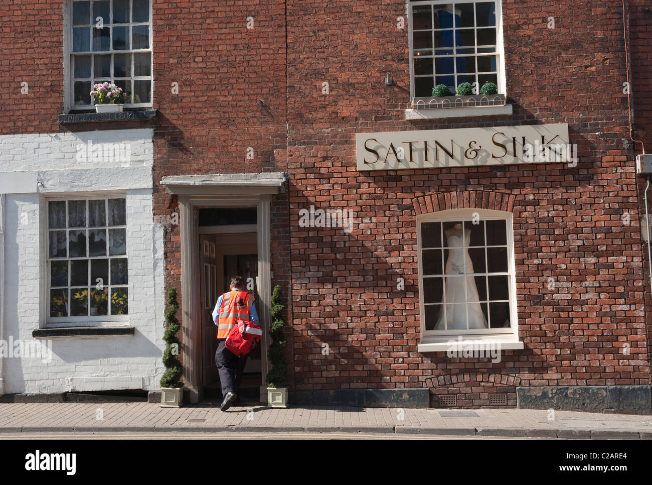 Wedding dress shop in Hereford Stock Photo - Alamy
