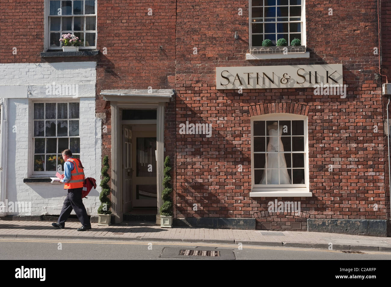 Wedding dress shop in Hereford Stock Photo - Alamy