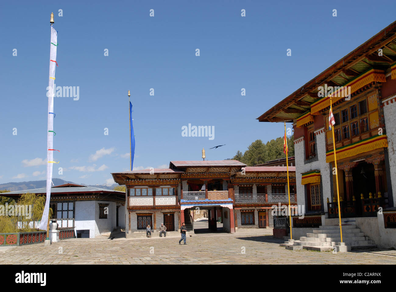 Namkhe Nyingpo gompa in Jakar, Bumthang Stock Photo