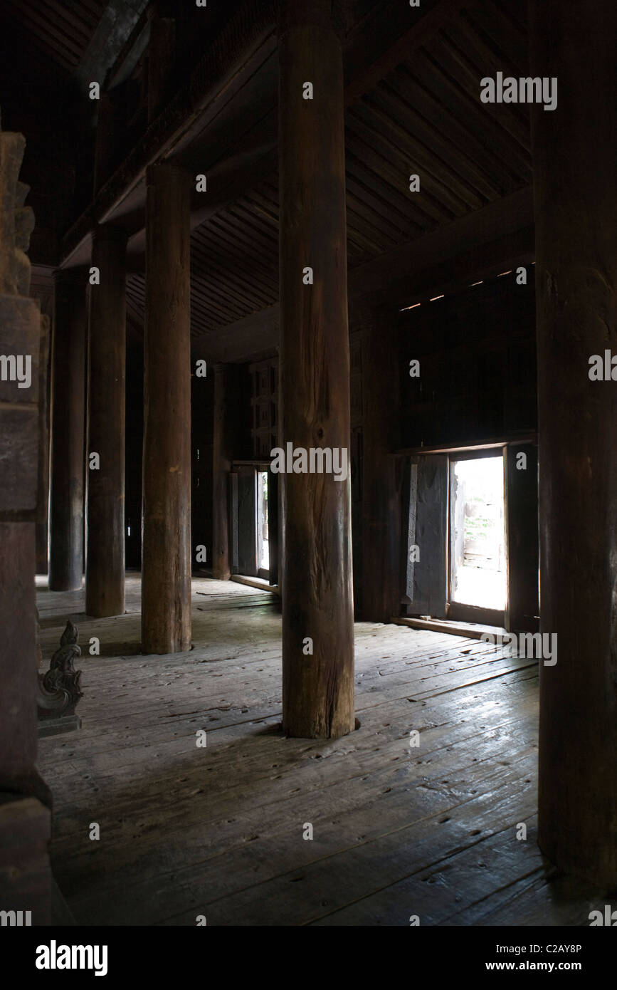 Bagaya Kyaung monastery, Amarapura, Myanmar Stock Photo