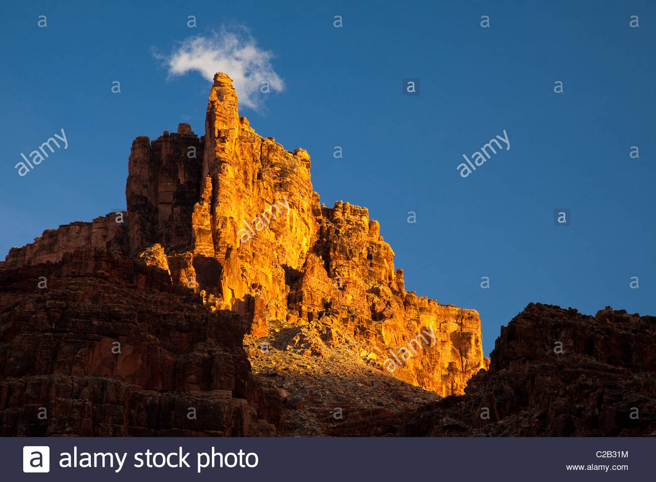 Sunset on sandstone Kaibab Formation Stock Photo Alamy