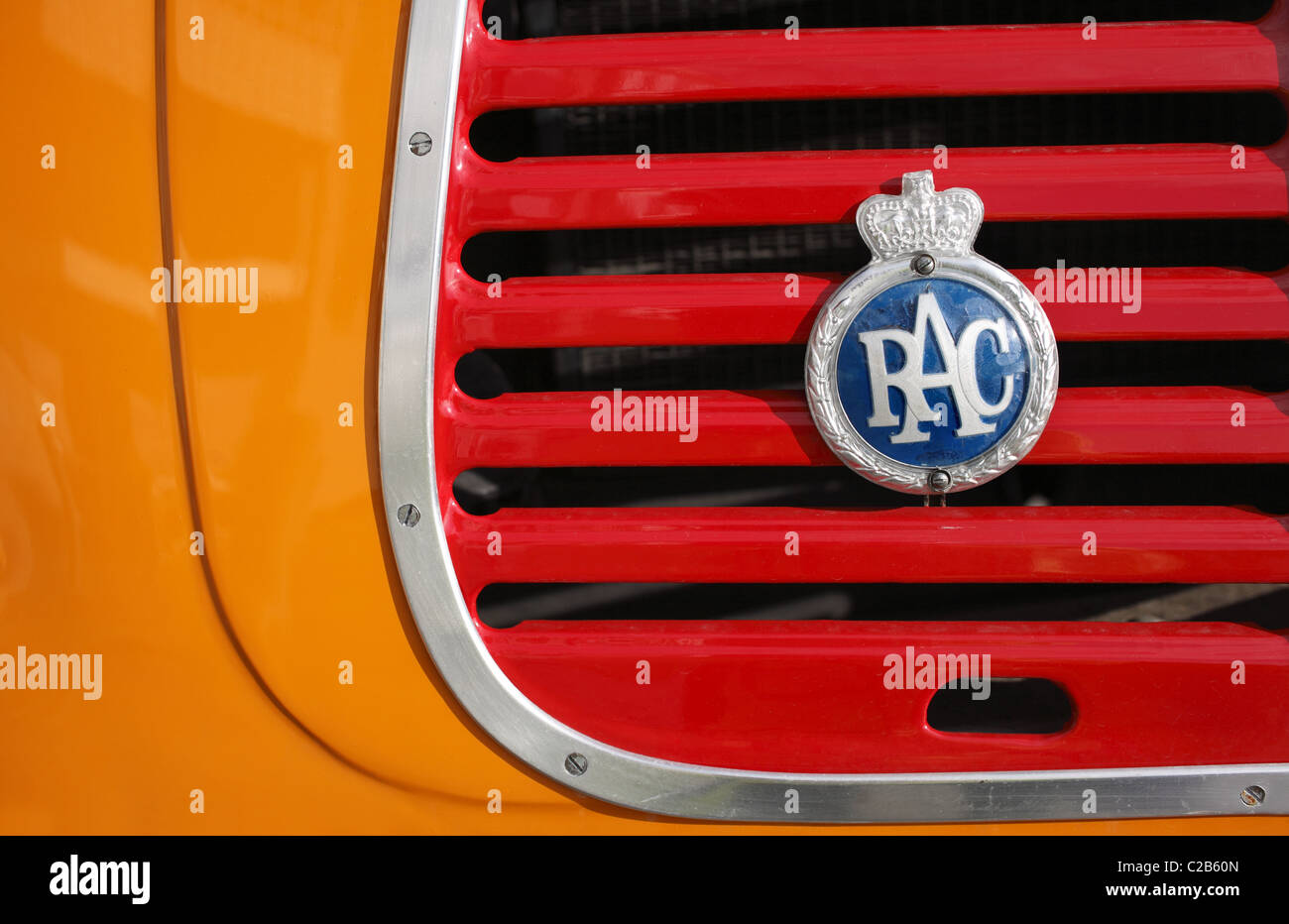 1950s Morris Commercial van radiator grill. Stock Photo
