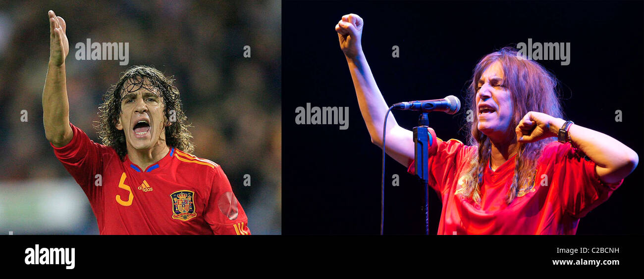 Puyol Punked By Patti Carles Puyol. Friendly match Spain vs Argentina
