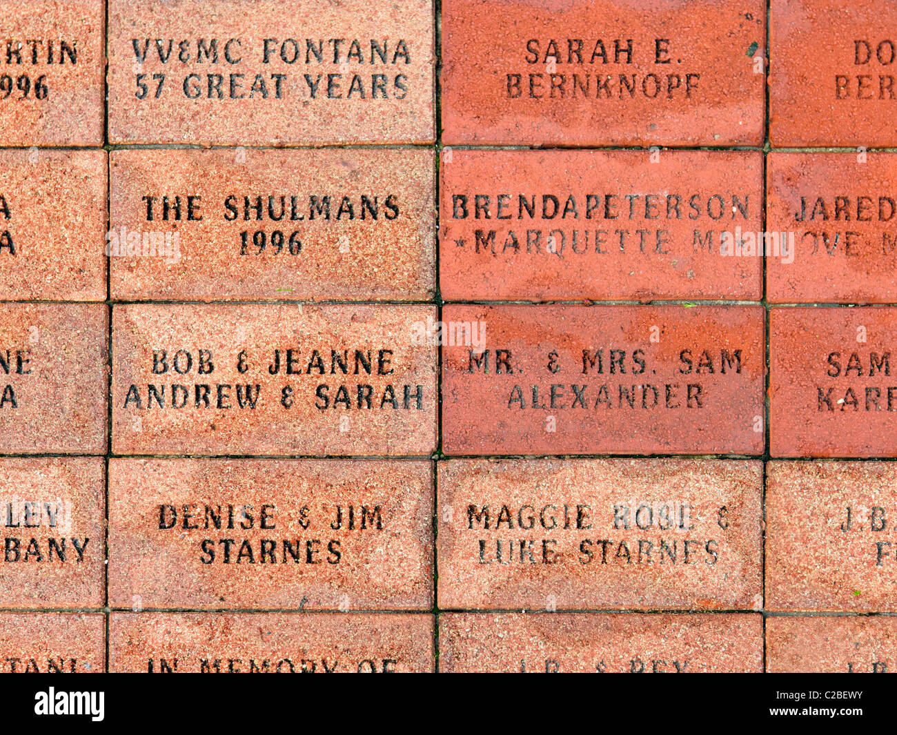 Commemorative Bricks High Resolution Stock Photography and Images Alamy