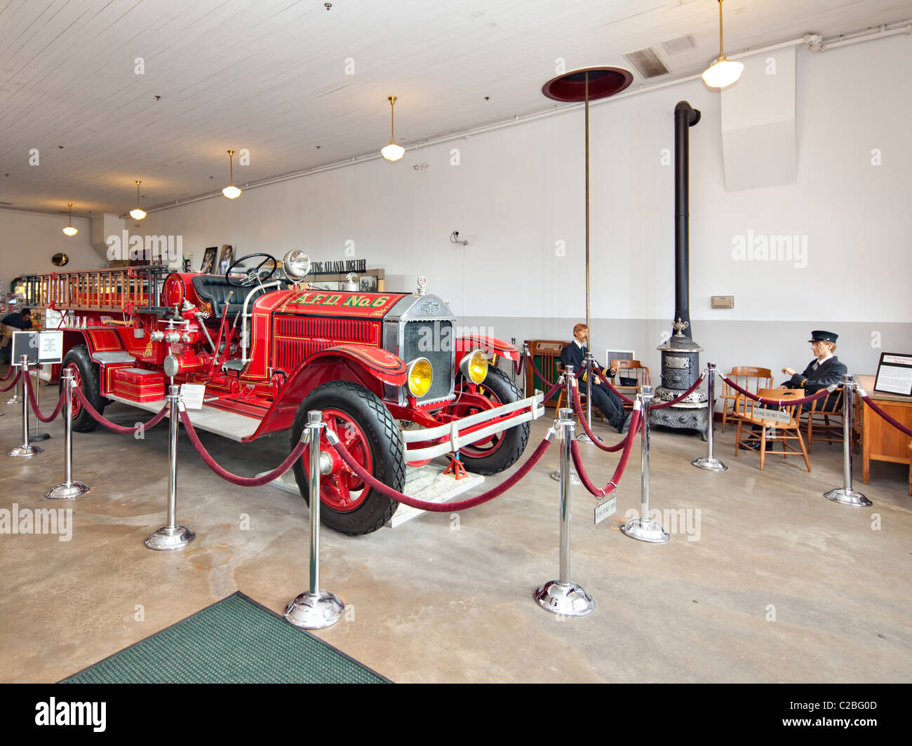 Historic Fire station No. 6, Atlanta Stock Photo