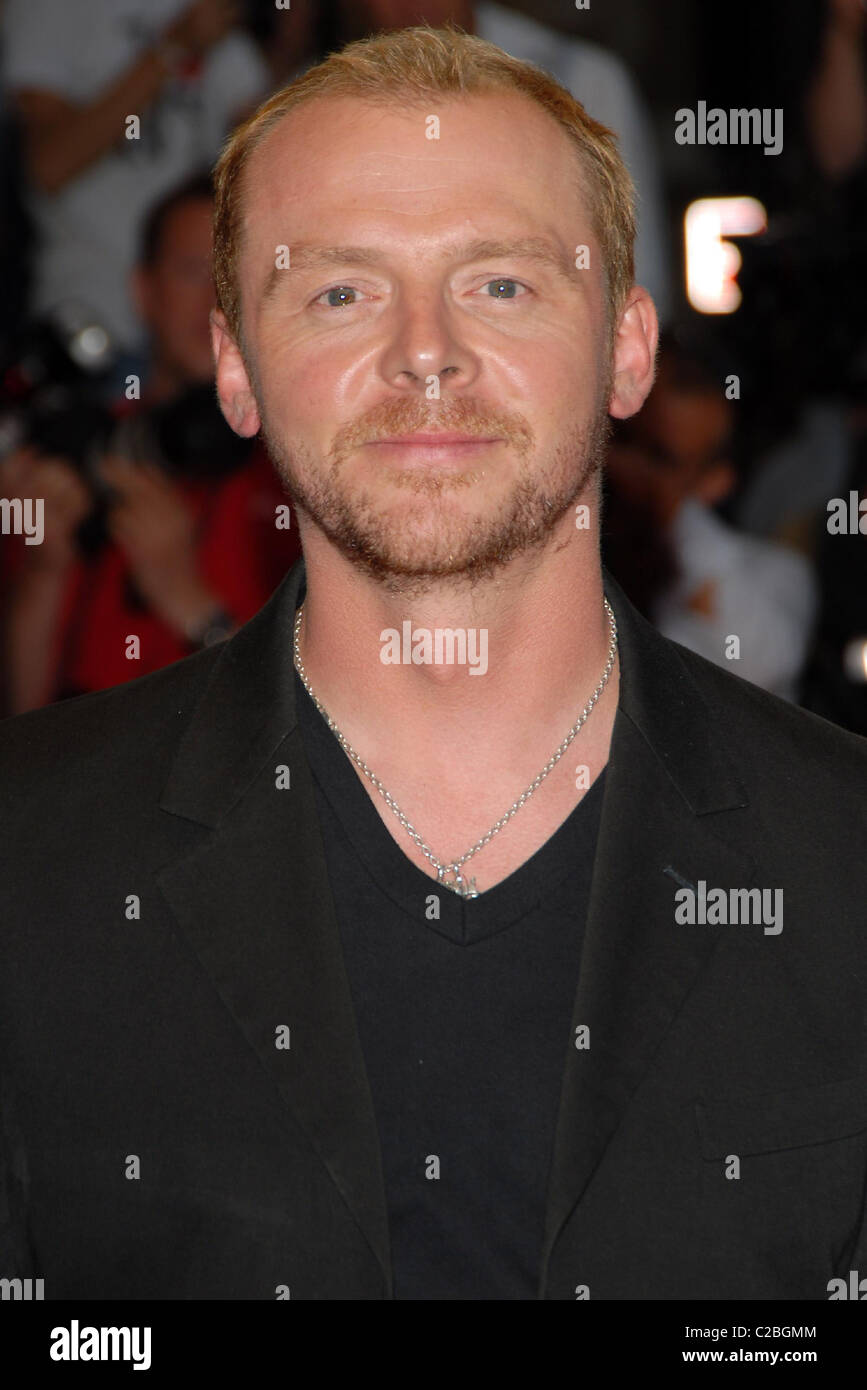Simon Pegg UK premiere of 'Run, Fat Boy, Run,' held at the Odeon West