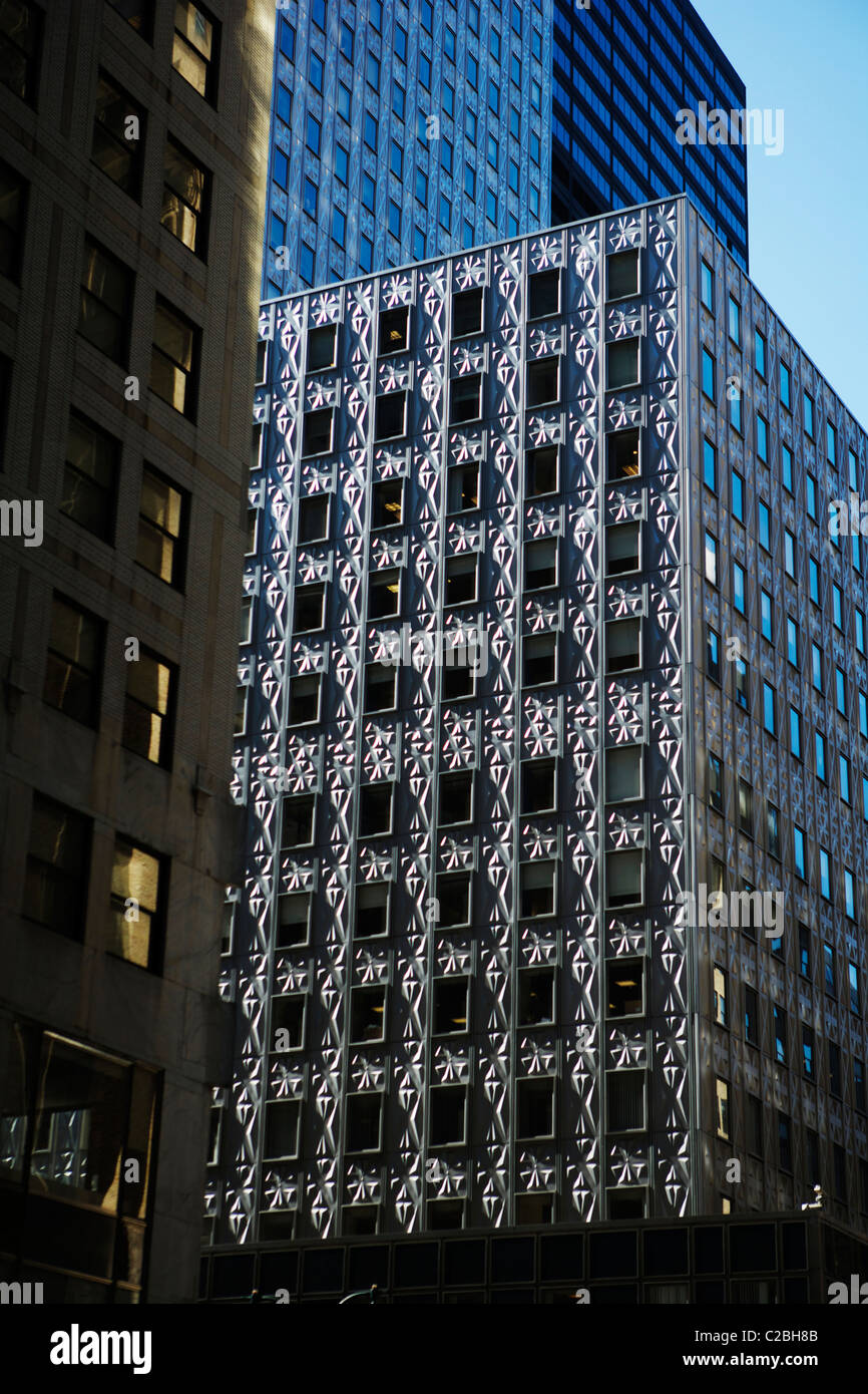 Tall buildings and skyscrapers manhattan new york city Stock Photo