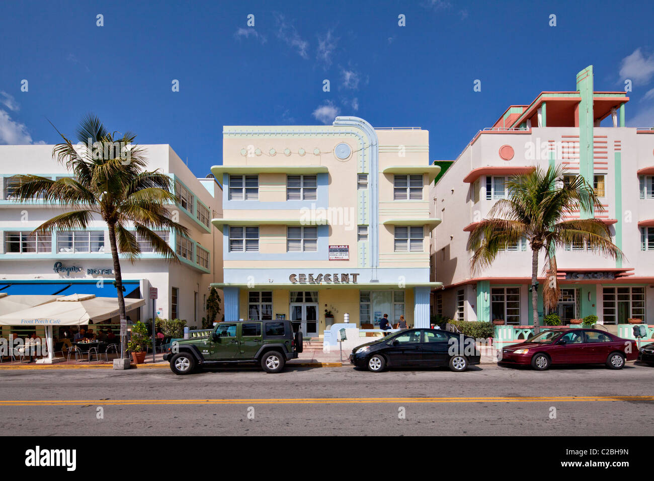 Crescent  Hotel, South Beach, Miami Stock Photo