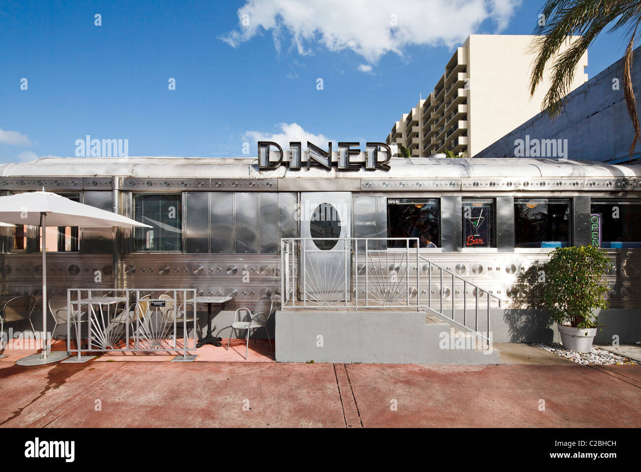 American Diner, South Beach, Miami Stock Photo