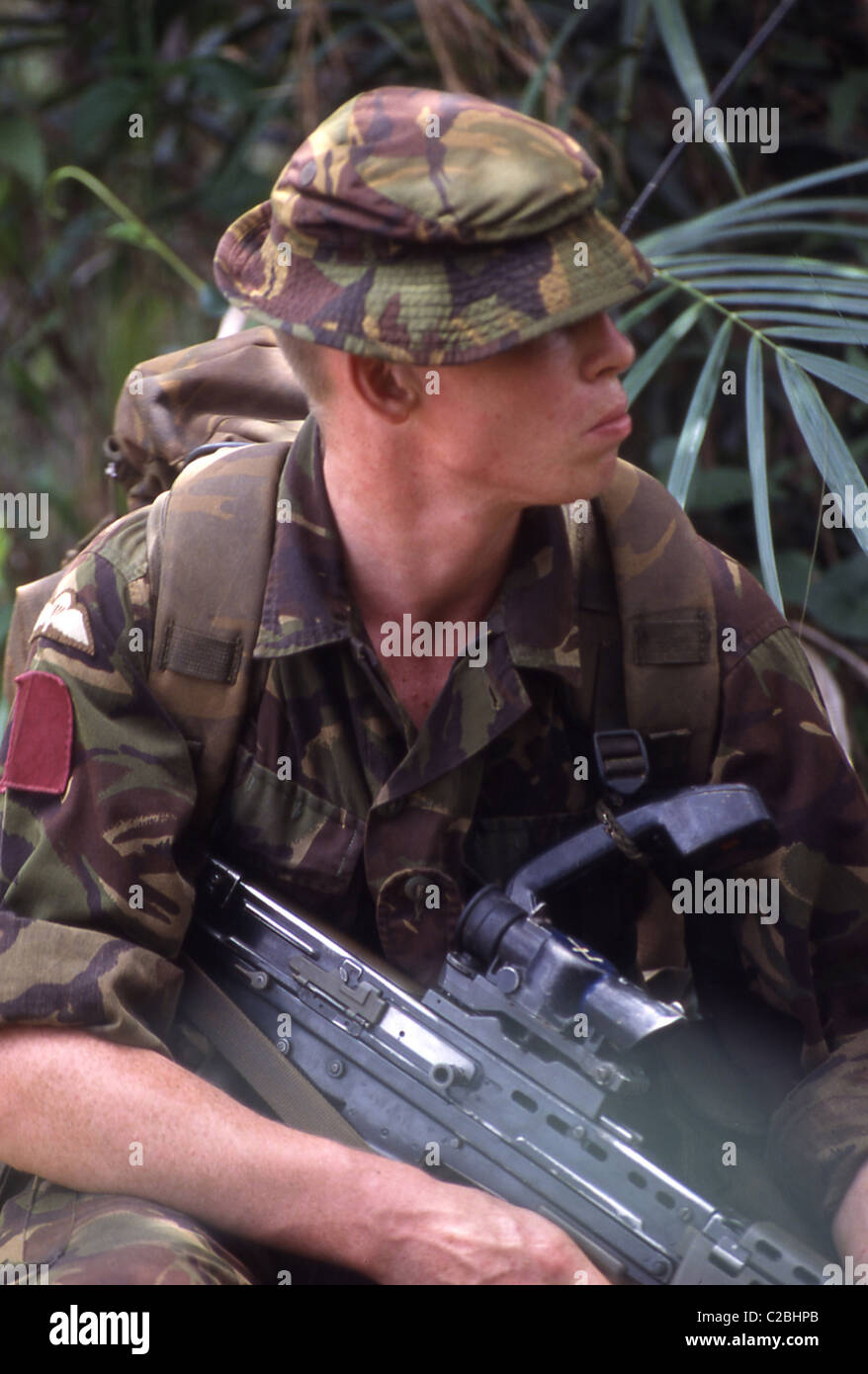 In May 2000, the situation in the country deteriorated to such an extent that British troops were deployed in Operation Palliser Stock Photo