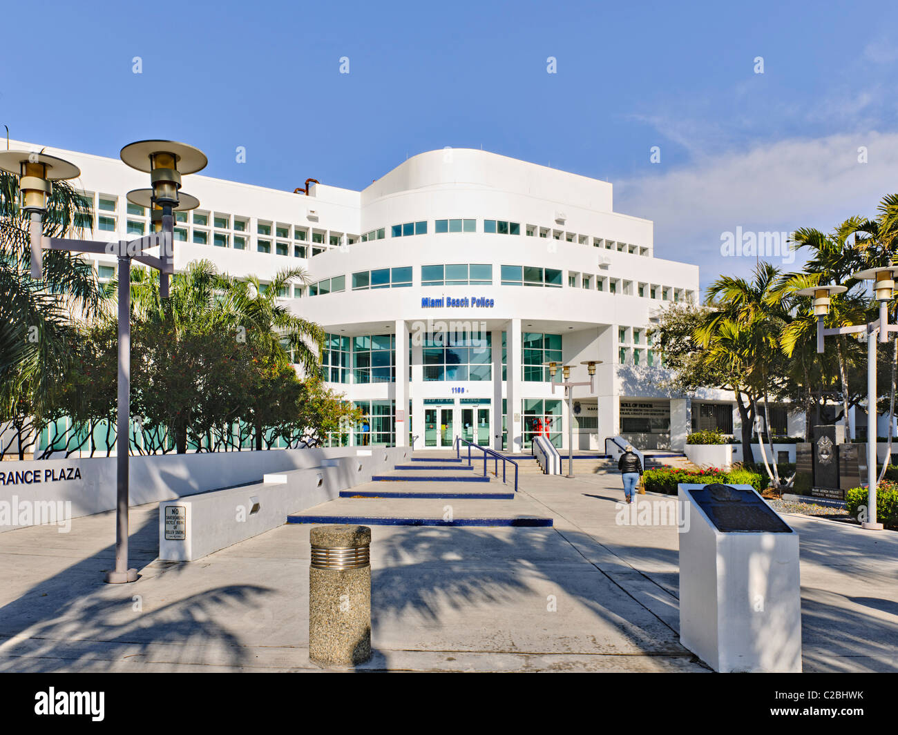 South Beach Police department, Miami Stock Photo