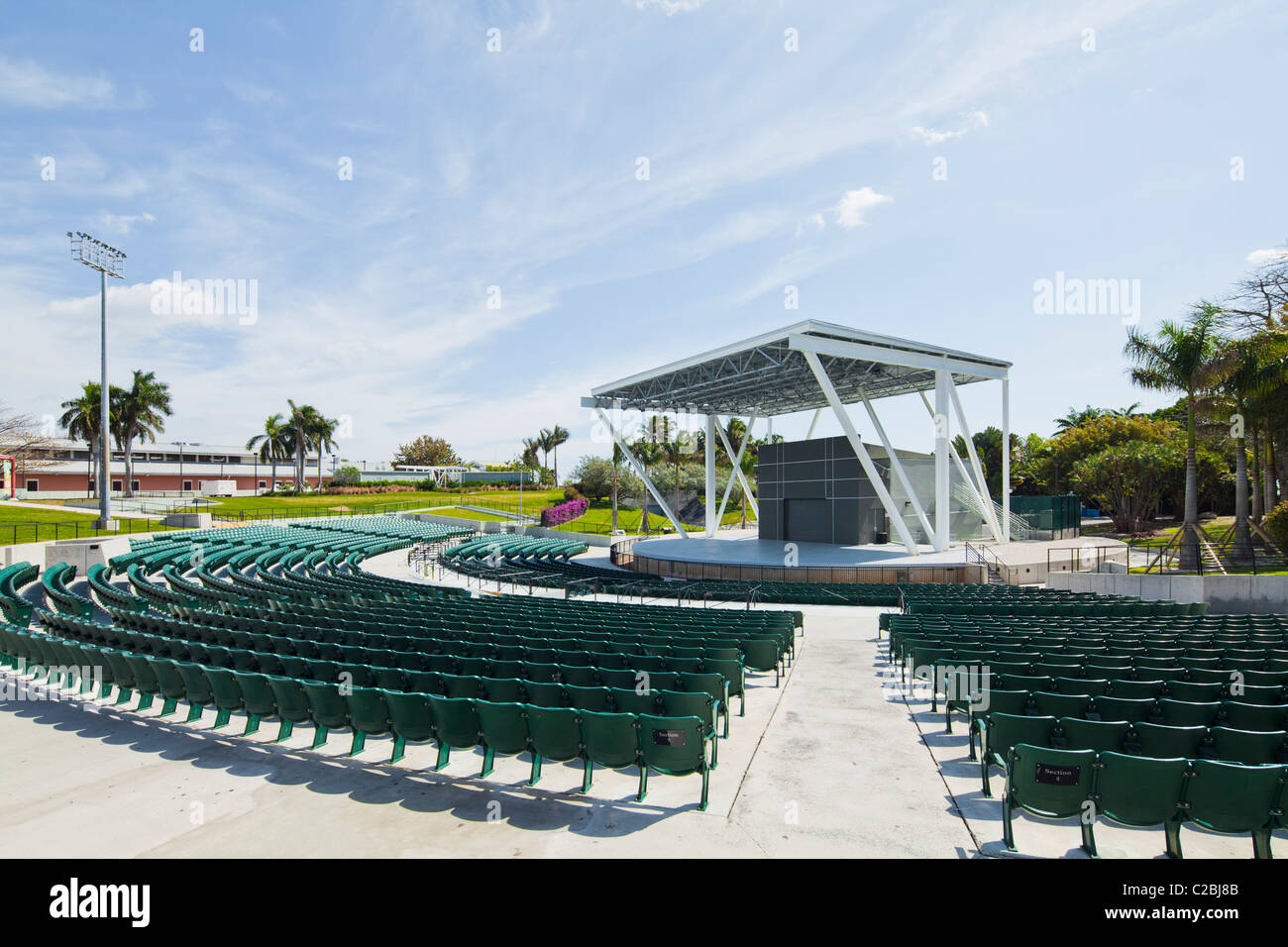 Bayfront park amphitheater, downtown Miami Stock Photo