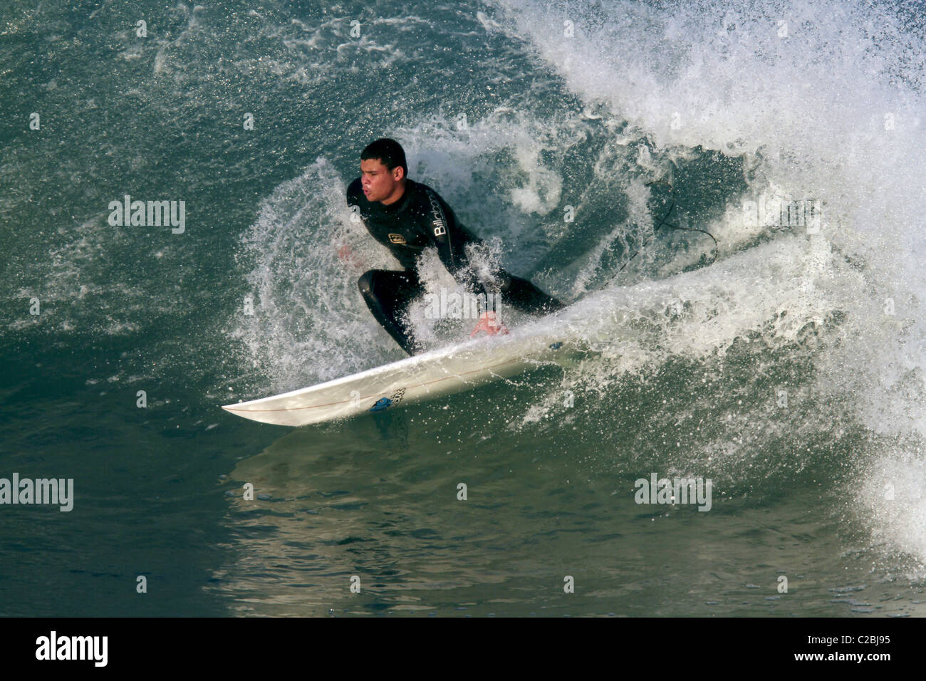 LOCAL SURFER JEFFREYS BAY SURFER JEFFREYS BAY SURFER JEFFREYS BAY SOUTH AFRICA 22 June 2010 Stock Photo