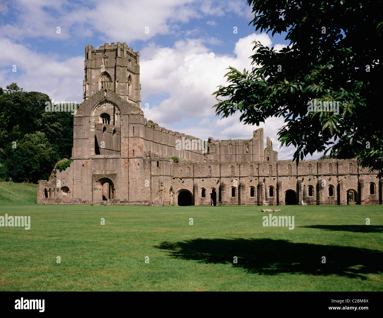 Fountains Abbey North Yorkshire England Stock Photo Alamy