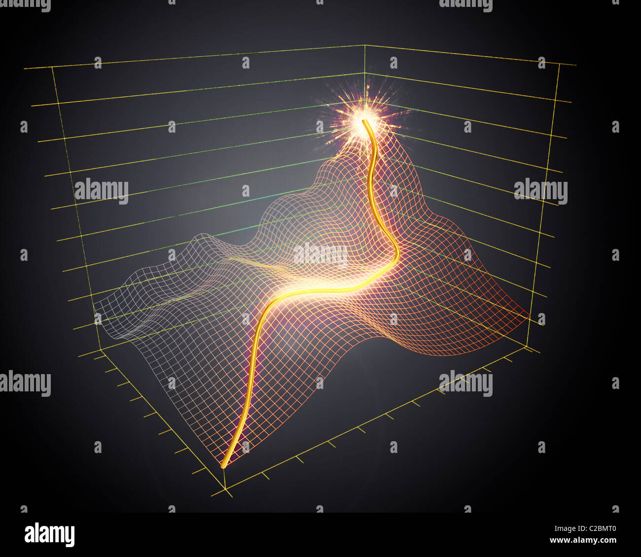 3d graph chart Stock Photo - Alamy