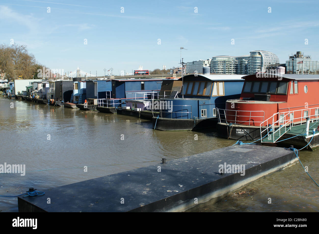 Chelsea houseboats hires stock photography and images Alamy