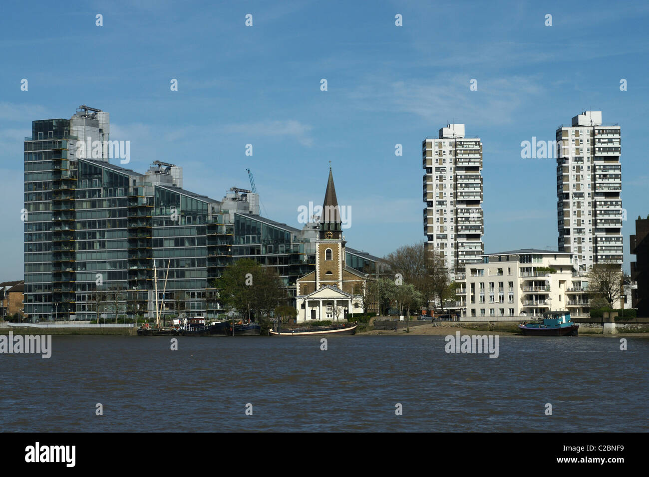 St Marys Church Battersea Stock Photo Alamy