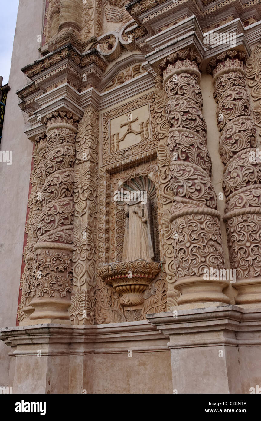 Santo Domingo de Guzman temple and convent in San Cristobal de las Casas, Chiapas, Mexico Stock Photo