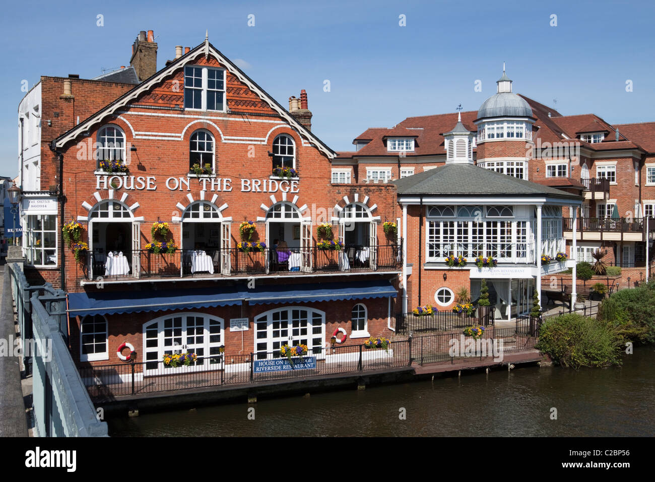 House on the Bridge Restaurant, River Thames, Eton, Berkshire, England
