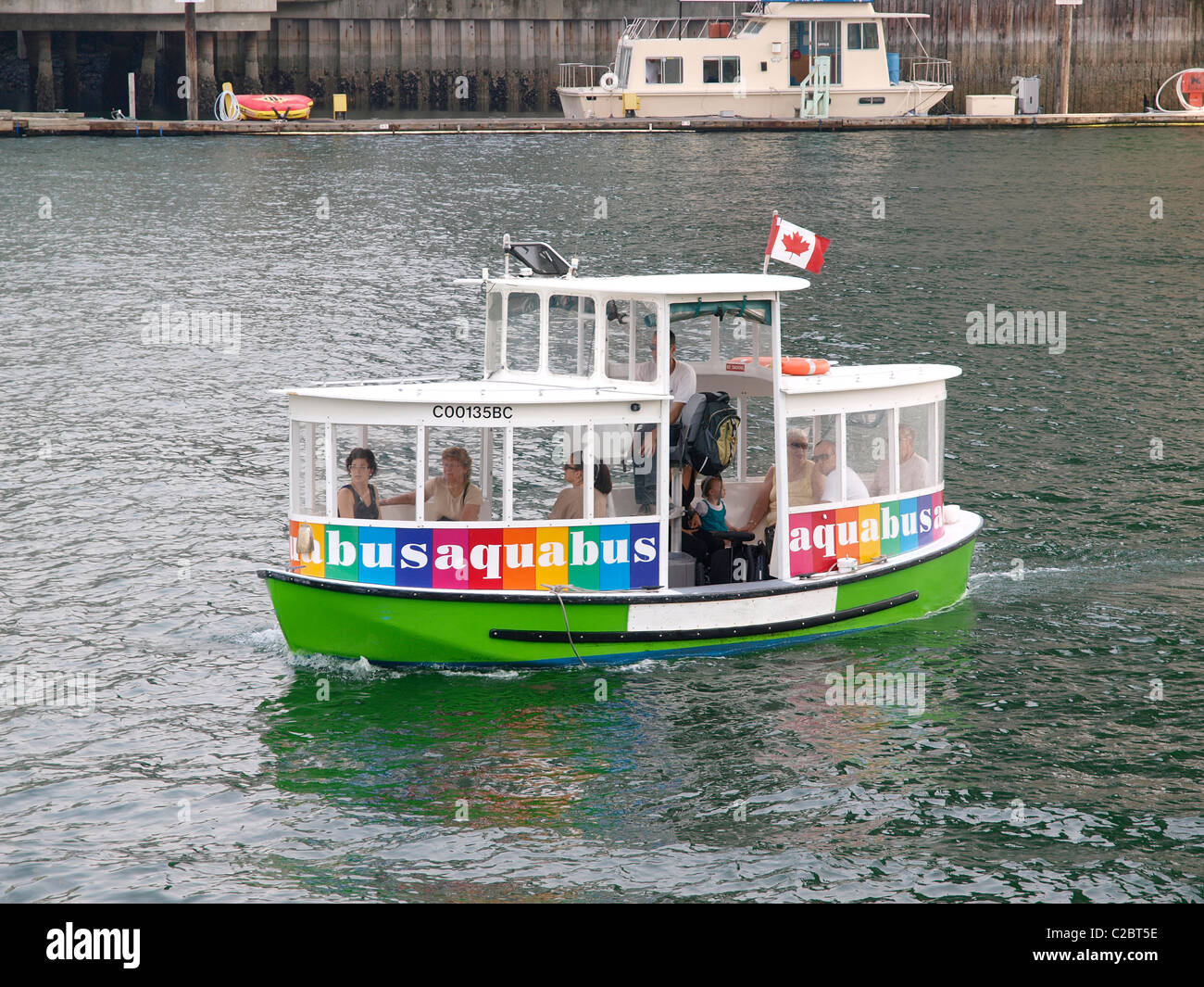 Aquabus ferry Fraser River Vancouver Canada Stock Photo
