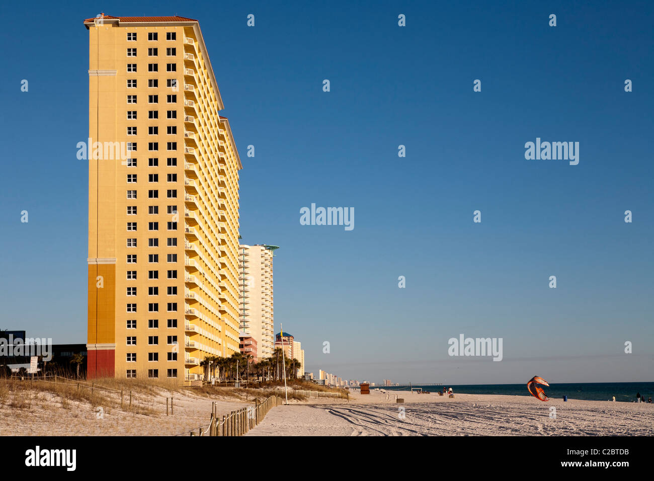 High rise condominiums on Panama City Beach, Gulf Coast, Florida, USA Stock Photo