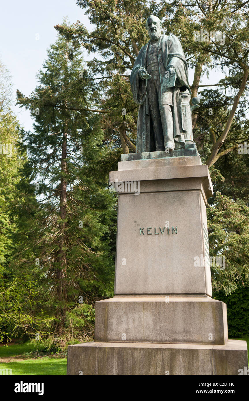 Statue of Lord Kelvin, Botanic Gardens, Belfast Stock Photo