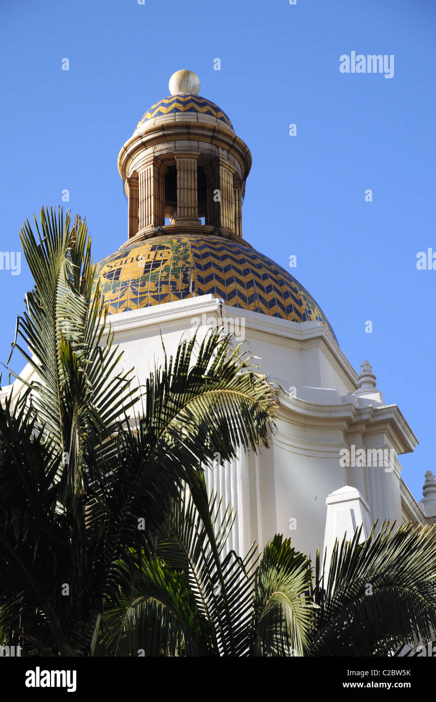 Cupola in the Spanish Colonial style at the Santa Fe Depot San Diego