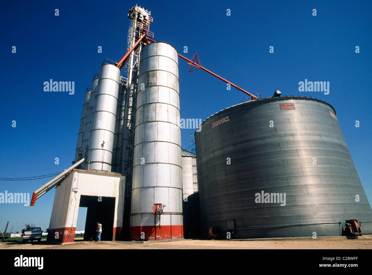 Grain Silos Texas USA Stock Photo Alamy