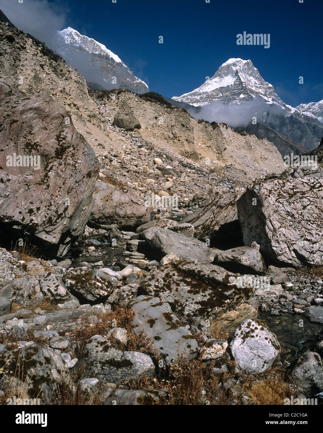 Hinku Valley Himalayas Nepal Stock Photo