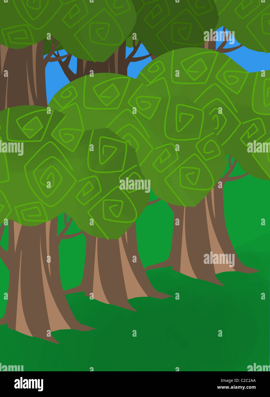 a green forest Stock Photo - Alamy
