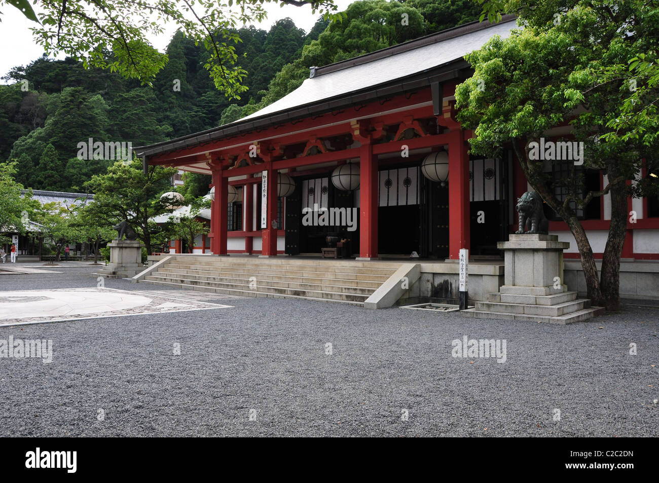 Kurama-dera and Kibune -jinja shrine in Kyoto, Japan Stock Photo