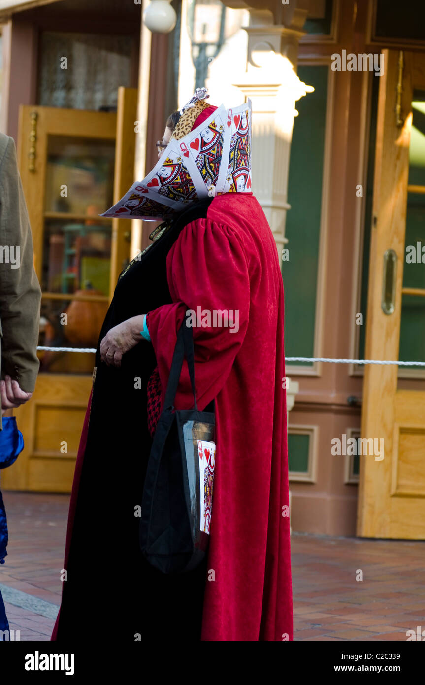 Halloween costume in Disneyland Stock Photo