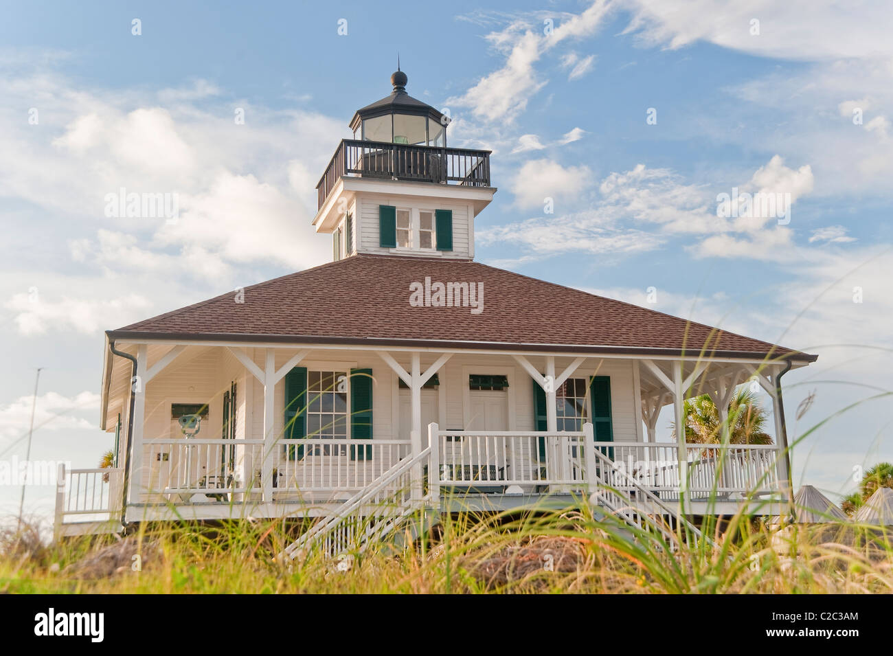 Boca Grande Lighthouse Museum and Visitor's Center, Gasparilla Island FL Stock Photo