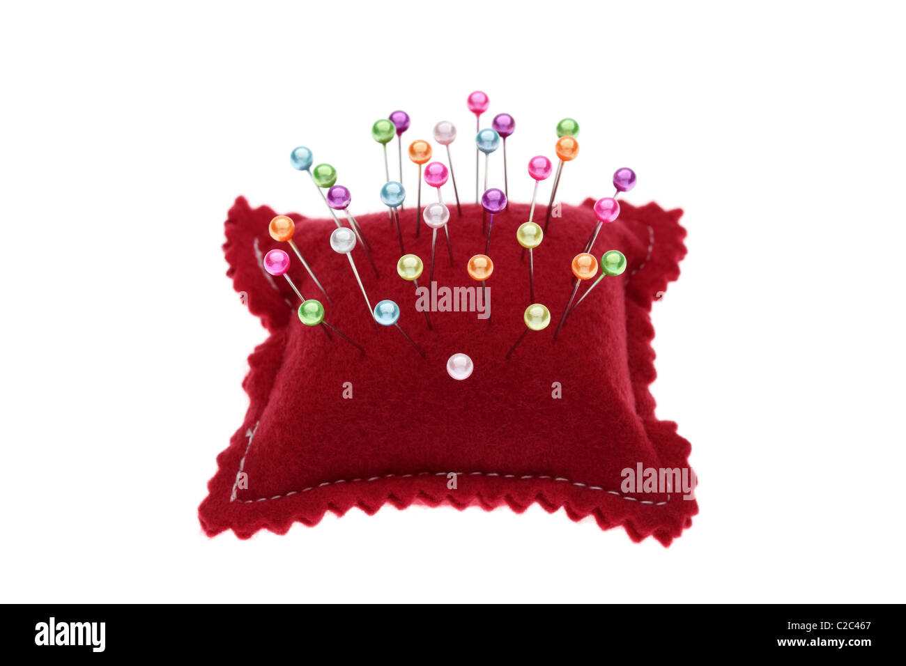 Sewing Pins And Pin Cushion Stock Photo, Picture and Royalty Free Image.  Image 26963484.