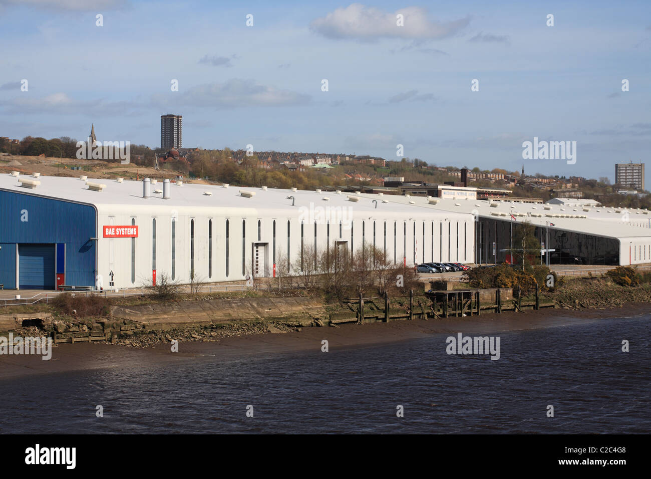 BAE Systems Armstrong Works, Scotswood, Newcastle, North East England, UK Stock Photo