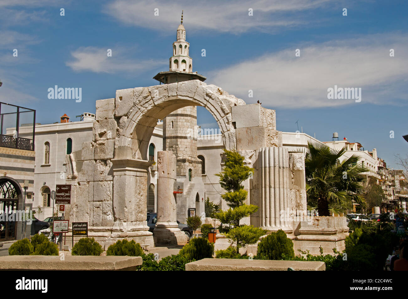 Roman Arch ST Mary Church Old Damascus Syria Stock Photo - Alamy