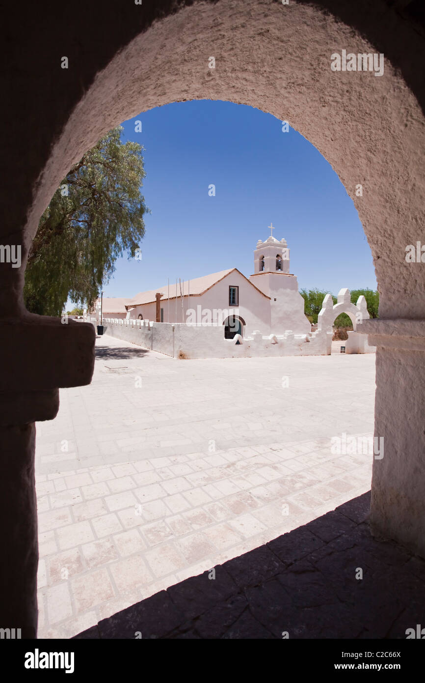 Church of San Pedro de Atacama, Chile, South America. Stock Photo