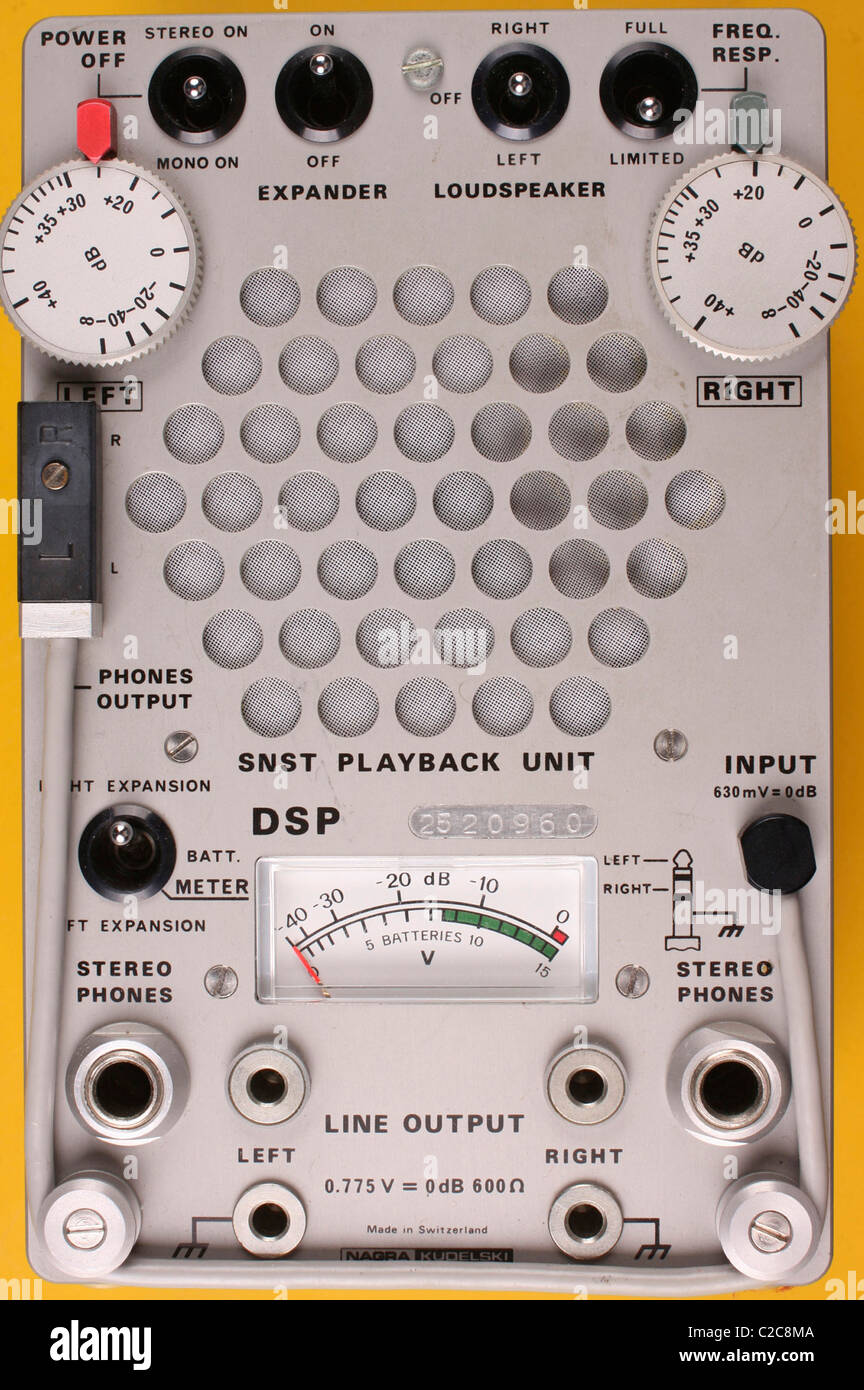 Nagra SNST spy recorder DSP playback unit    Nagra SNST spy recorder Stock Photo
