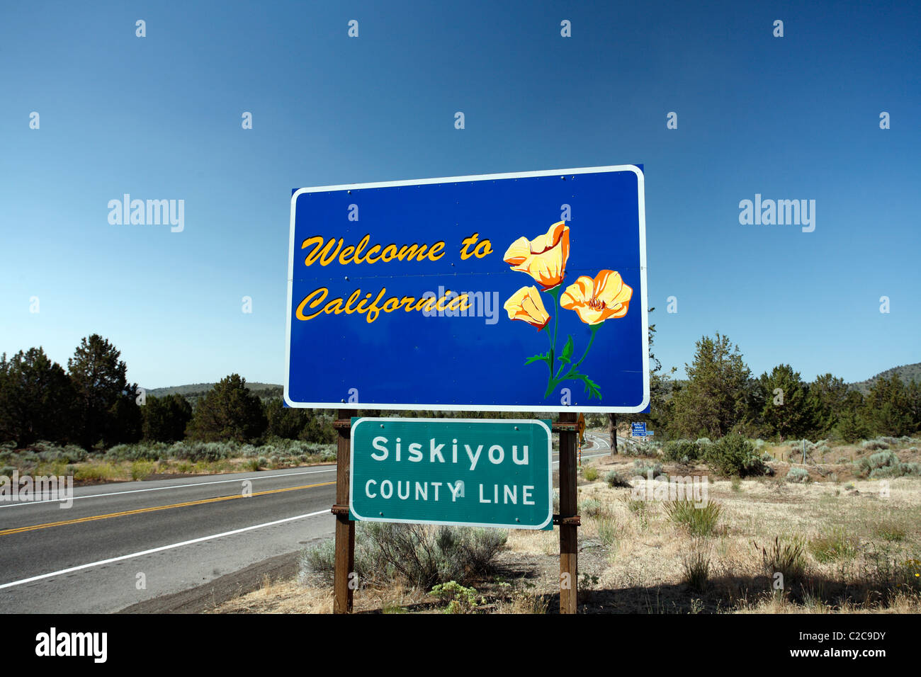 Siskiyou County California USA Stock Photo