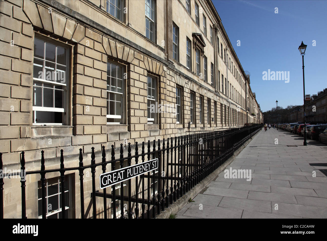 Great Pulteney Street, Bath, England Stock Photo